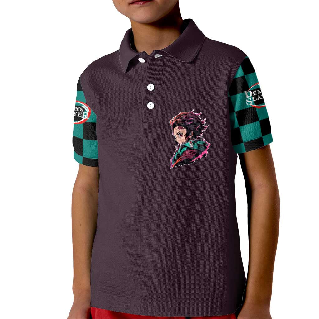 Kamado Tanjiro Demon Slayer Kid Polo Shirt Anime Style