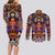 Trippy Monkey D. Luffy One Piece Couples Matching Long Sleeve Bodycon Dress and Long Sleeve Button Shirt Anime Mix Hippie Style