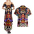 Trippy Monkey D. Luffy One Piece Couples Matching Summer Maxi Dress and Hawaiian Shirt Anime Mix Hippie Style