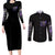 Hiei Yuyu Hakusho Couples Matching Long Sleeve Bodycon Dress and Long Sleeve Button Shirt Anime Style