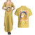 Cute Psyduck Poke Couples Matching Summer Maxi Dress and Hawaiian Shirt Anime Style