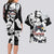 Panda Jujutsu Kaisen Couples Matching Long Sleeve Bodycon Dress and Hawaiian Shirt Japan Anime Style