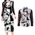 Panda Jujutsu Kaisen Couples Matching Long Sleeve Bodycon Dress and Long Sleeve Button Shirt Japan Anime Style