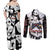 Panda Jujutsu Kaisen Couples Matching Off Shoulder Maxi Dress and Long Sleeve Button Shirt Japan Anime Style