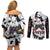 Panda Jujutsu Kaisen Couples Matching Off Shoulder Short Dress and Long Sleeve Button Shirt Japan Anime Style