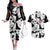 Panda Jujutsu Kaisen Couples Matching Off The Shoulder Long Sleeve Dress and Hawaiian Shirt Japan Anime Style