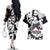 Panda Jujutsu Kaisen Couples Matching Off The Shoulder Long Sleeve Dress and Hawaiian Shirt Japan Anime Style