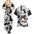 Panda Jujutsu Kaisen Couples Matching Summer Maxi Dress and Hawaiian Shirt Japan Anime Style