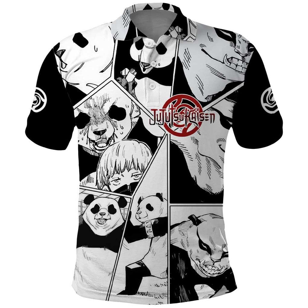 Panda Jujutsu Kaisen Polo Shirt Japan Anime Style