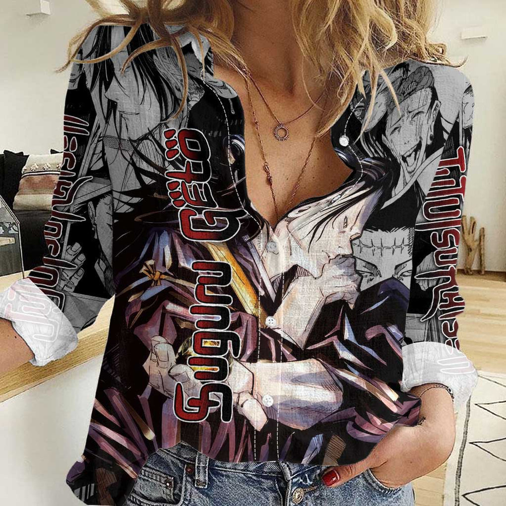 Suguru Geto - Jujutsu Kaisen Women Casual Shirt Anime Style