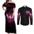 karma-fairy-skull-in-my-next-life-couples-matching-off-shoulder-maxi-dress-and-long-sleeve-button-shirt