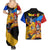 Gamma 1 and Gamma 2 Couples Matching Summer Maxi Dress and Hawaiian Shirt Dragon Ball Super