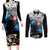 Yuji Itadori - Jujutsu Kaisen Couples Matching Long Sleeve Bodycon Dress and Long Sleeve Button Shirt Manga Style