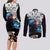 Yuji Itadori - Jujutsu Kaisen Couples Matching Long Sleeve Bodycon Dress and Long Sleeve Button Shirt Manga Style