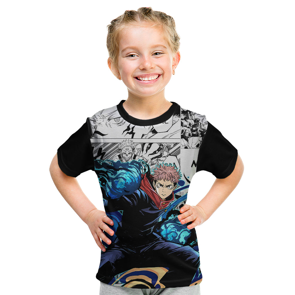 Yuji Itadori - Jujutsu Kaisen Kid T Shirt Manga Style