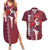 Rias Gremory Couples Matching Summer Maxi Dress and Hawaiian Shirt High School DxD Anime