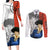 Spike Spiegel Cowboy Bebop Couples Matching Long Sleeve Bodycon Dress and Long Sleeve Button Shirt Anime Style