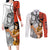 Faye Valentine Cowboy Bebop Couples Matching Long Sleeve Bodycon Dress and Long Sleeve Button Shirt Anime Style