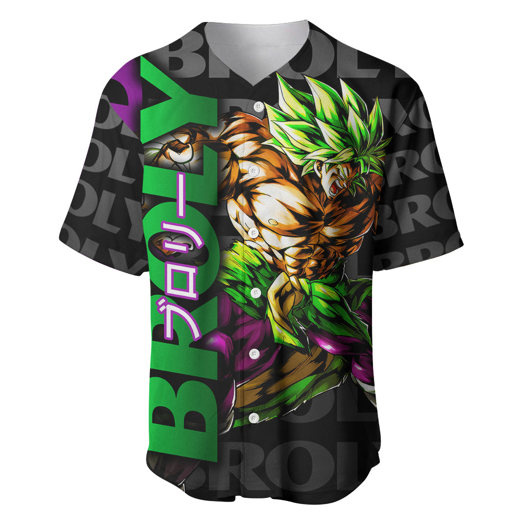 Super Saijan Broly - Dragon Ball Baseball Jersey Anime Mix Pattern Style