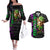 Super Saijan Broly - Dragon Ball Couples Matching Off The Shoulder Long Sleeve Dress and Hawaiian Shirt Anime Mix Pattern Style