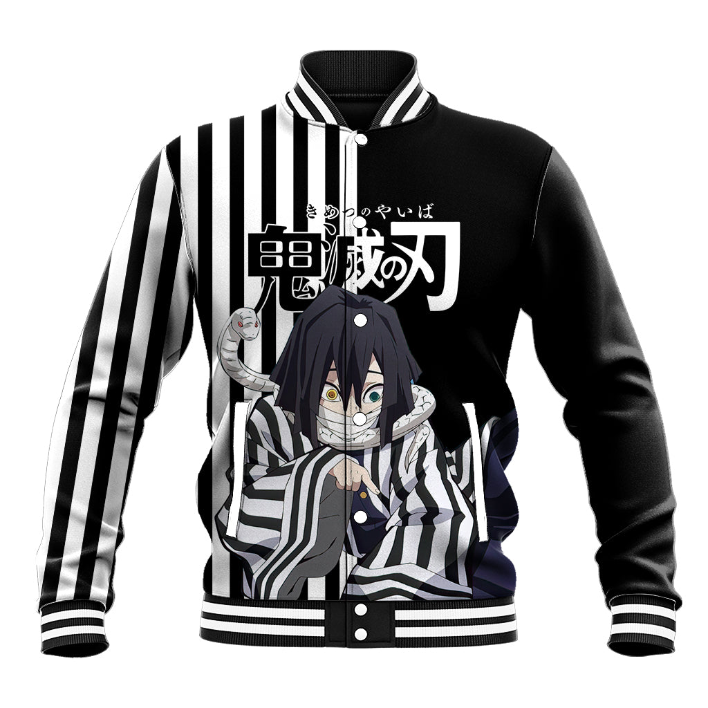 Obanai Iguro Baseball Jacket Demon Slayer