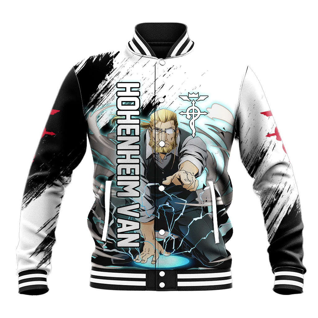 Hohenheim Van - Fullmetal Alchemist Baseball Jacket Anime Grunge Pattern Style