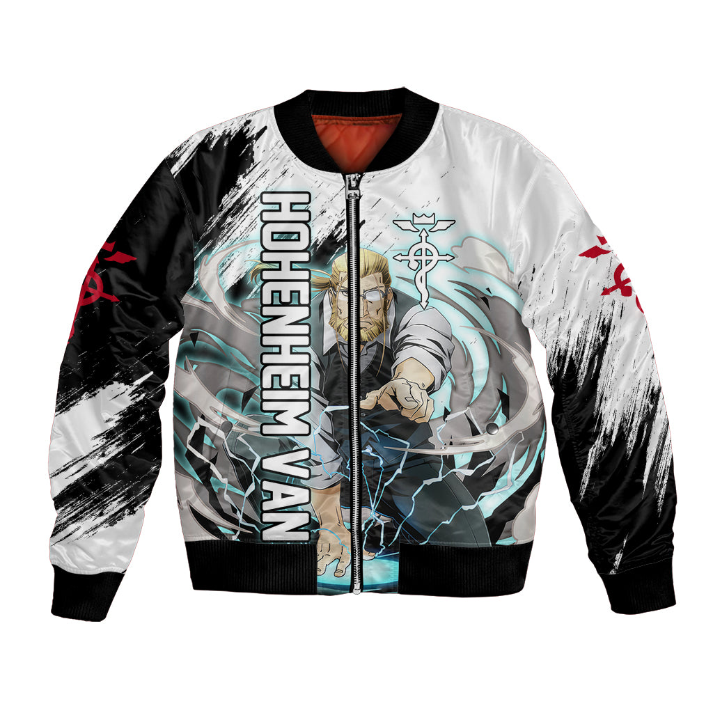 Hohenheim Van - Fullmetal Alchemist Bomber Jacket Anime Grunge Pattern Style