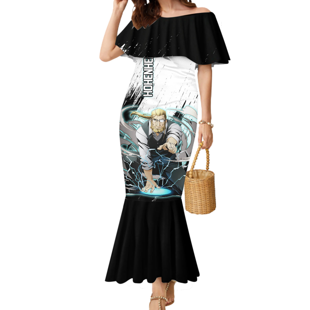 Hohenheim Van - Fullmetal Alchemist Mermaid Dress Anime Grunge Pattern Style