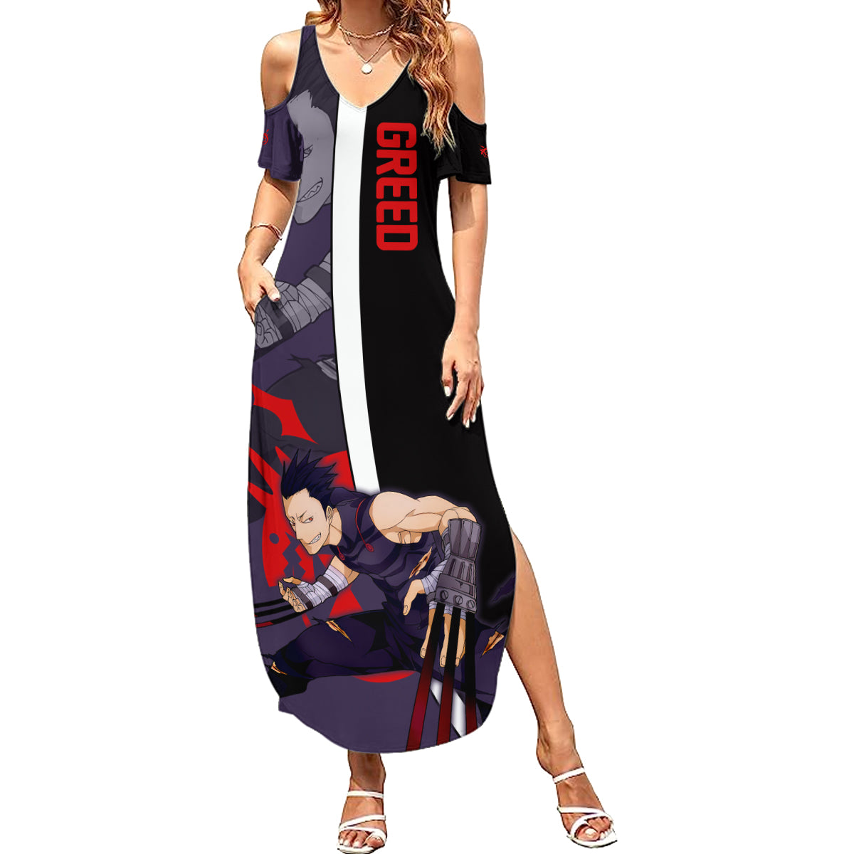 Greed - Fullmetal Alchemist Summer Maxi Dress Anime Style