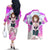 Ochako Uraraka Couples Matching Off The Shoulder Long Sleeve Dress and Hawaiian Shirt Anime Style