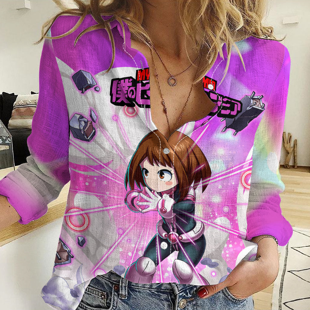 Ochako Uraraka Women Casual Shirt Anime Style