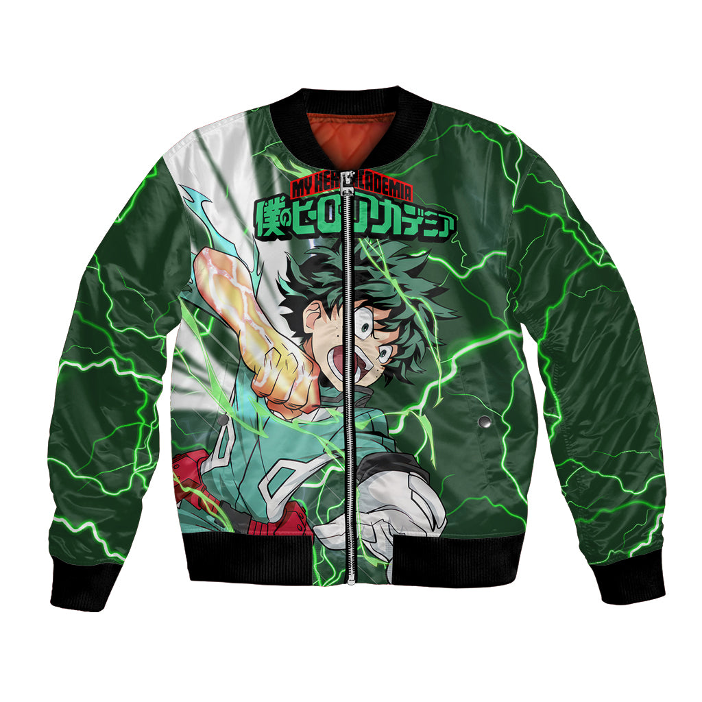 Izuku Midoriya Deku - My Hero Academia Bomber Jacket Anime Style