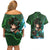 Izuku Midoriya Deku - My Hero Academia Couples Matching Off Shoulder Short Dress and Hawaiian Shirt Anime Style