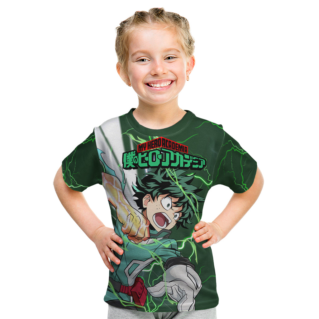 Izuku Midoriya Deku - My Hero Academia Kid T Shirt Anime Style