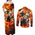 Katsuki Bakugou - My Hero Academia Couples Matching Off Shoulder Maxi Dress and Long Sleeve Button Shirt Anime Style