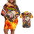 Katsuki Bakugou - My Hero Academia Couples Matching Off Shoulder Short Dress and Hawaiian Shirt Anime Style