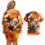 Katsuki Bakugou - My Hero Academia Couples Matching Off Shoulder Short Dress and Hawaiian Shirt Anime Style