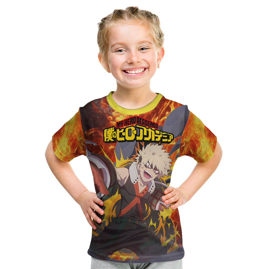 Katsuki Bakugou - My Hero Academia Kid T Shirt Anime Style