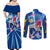 Prince Vegeta - Dragon Ball Couples Matching Off Shoulder Maxi Dress and Long Sleeve Button Shirt Anime Style