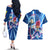 Prince Vegeta - Dragon Ball Couples Matching Off The Shoulder Long Sleeve Dress and Hawaiian Shirt Anime Style