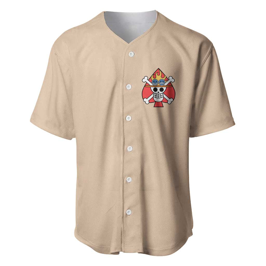 Portgas D. Ace - One Piece Baseball Jersey Anime Uniform Style