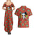 Franky - One Piece Couples Matching Summer Maxi Dress and Hawaiian Shirt Anime Uniform Style