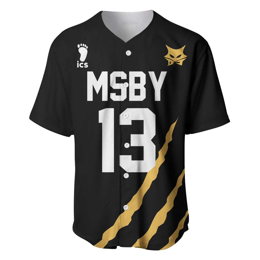 MSBY Atsumu Miya - Number 13 - Haikyu Baseball Jersey Anime Uniform Style