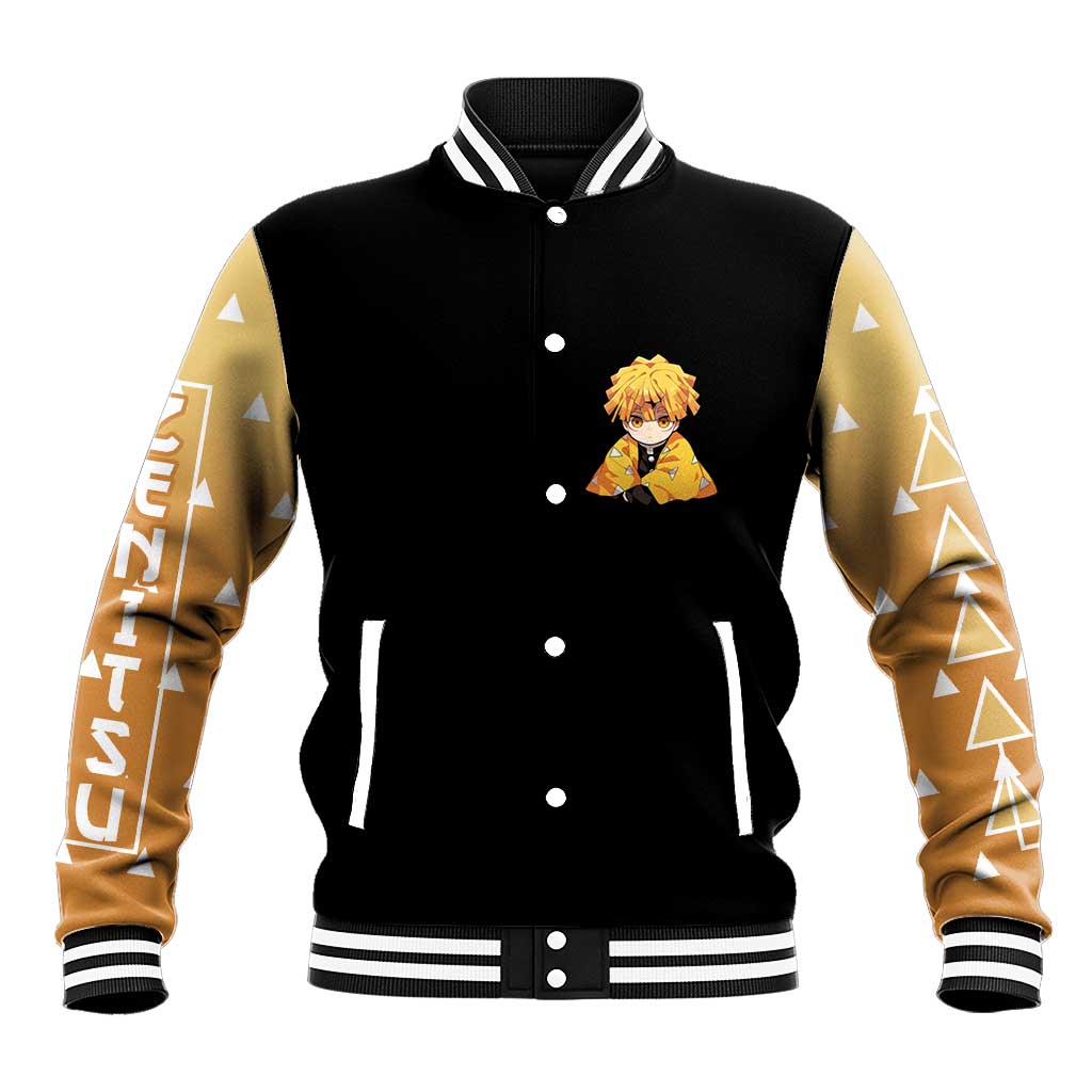 Agatsuma Zenitsu Demon Slayer Baseball Jacket Anime Style