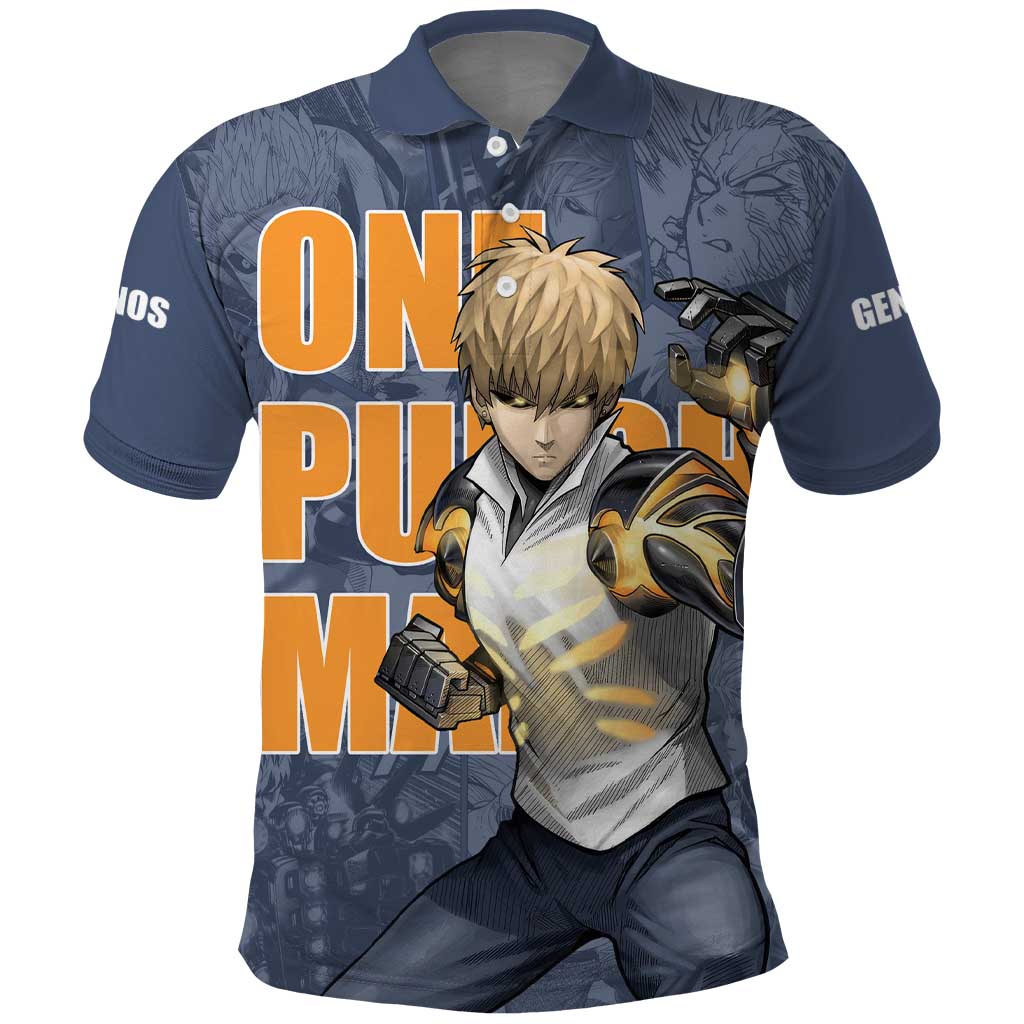 Genos - One Punch Man Polo Shirt Anime Style