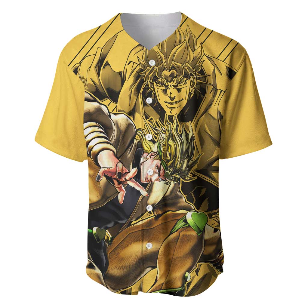 Dio Brando oJo's Bizarre Adventure Baseball Jersey Anime Style