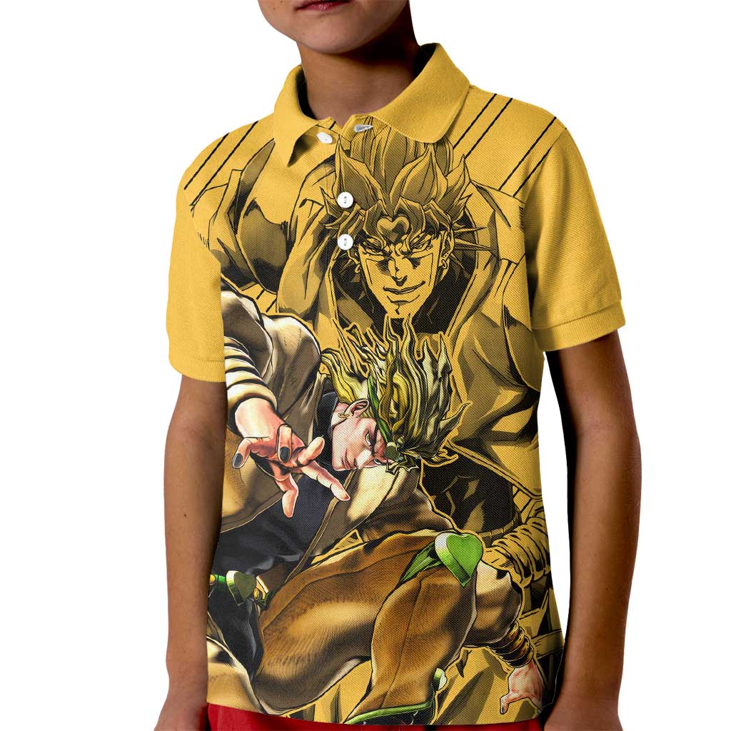 Dio Brando oJo's Bizarre Adventure Kid Polo Shirt Anime Style