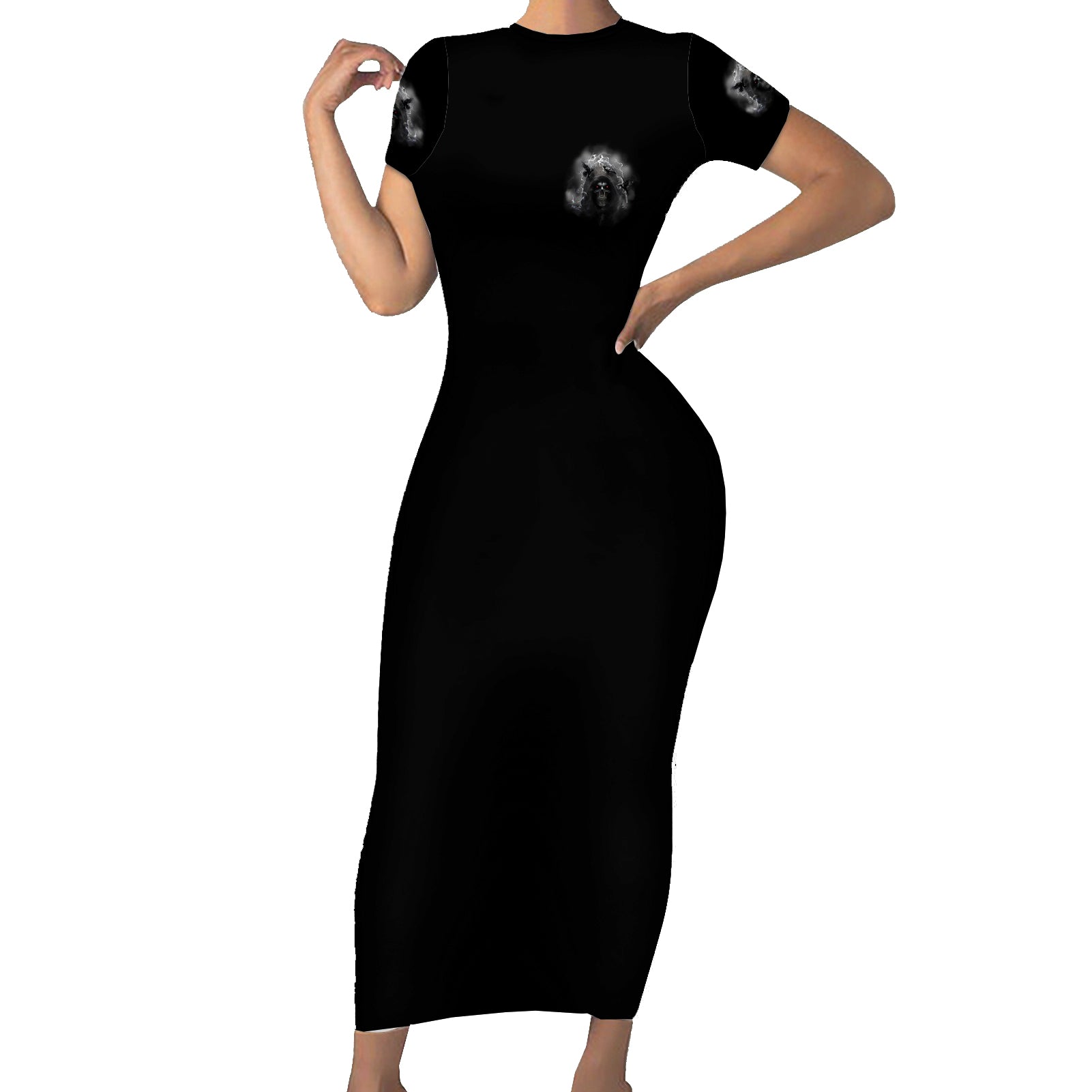 i-cant-go-to-hell-reaper-bat-short-sleeve-bodycon-dress