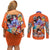 Son Goku V2 Dragon Ball Z Couples Matching Off Shoulder Short Dress and Long Sleeve Button Shirt Anime Style