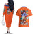 Son Goku V2 Dragon Ball Z Couples Matching Off The Shoulder Long Sleeve Dress and Hawaiian Shirt Anime Style